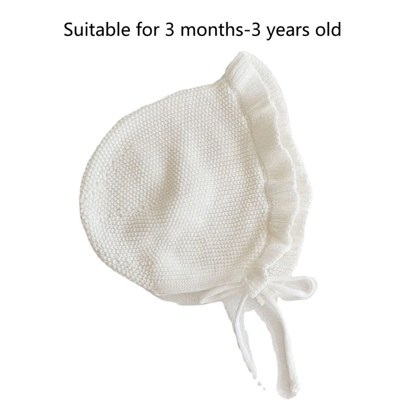 

Princess Baby Hat Laciness Knit Newborn Hat Baby Bonnet Enfant Cap Girls Spring Autumn Baby Beanie Cap