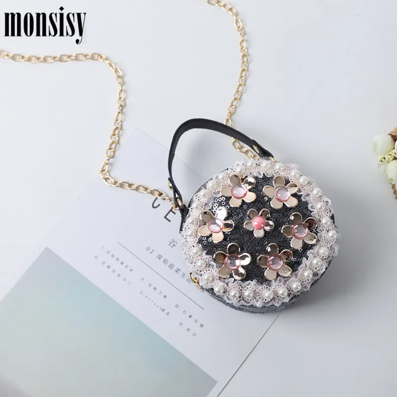 Monsisy кошелек для детей и сумочка девочек блестящая сумка-тоут женщин маленький