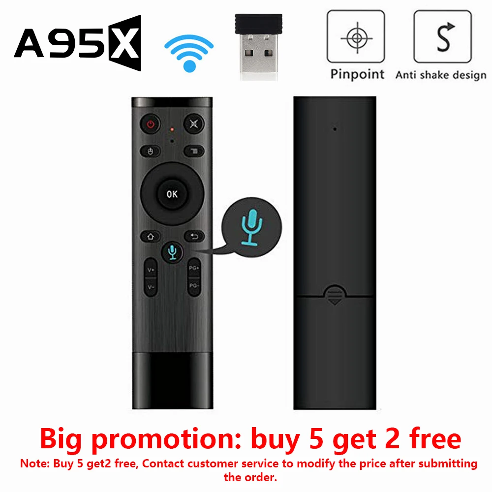 Беспроводная воздушная мышь RCV11 2 4G голосовое дистанционное управление Воздушная