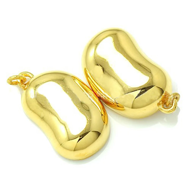 Glossy Pea Sterling Silver Magnet Clasps For Necklaces Making Flat Magnetic Clasp 925 Silver Jewelry Accessories SC-MC013