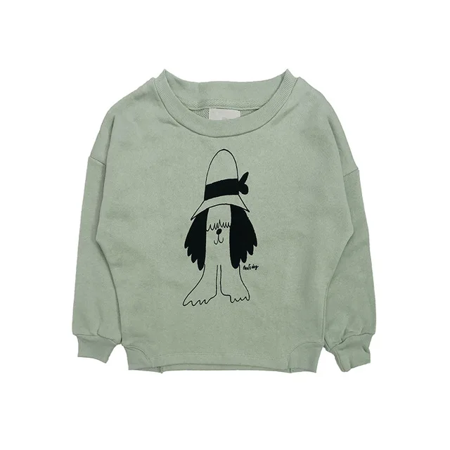 sweatshirt Осень, новые брендовые Детские футболки с длинными рукавами Толстовка со звездочками с геометрическим рисунком черепа для мальчиков, топы для маленьких девочек, халат в стиле ниндзя, одежда От 1 до 10 лет - Цвет: sweatshirt