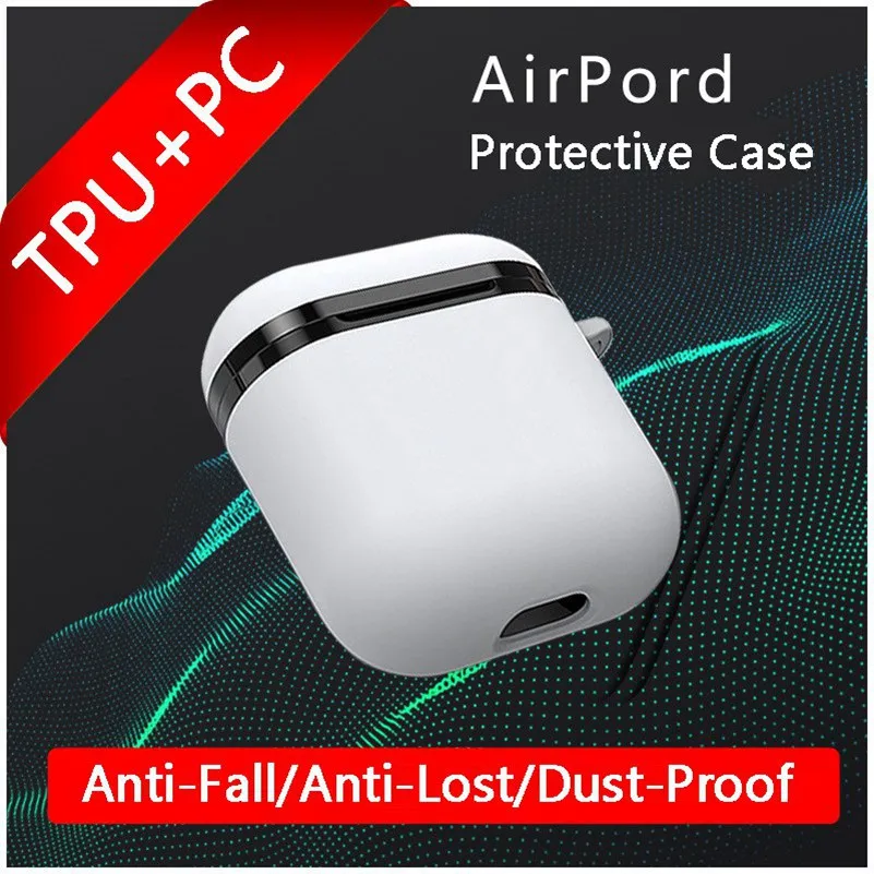 Чехол Airpod 1:1 TWS Bluetooth наушники чехол силиконовый PC Air для оригинального Apple i7S i12 i10 i30