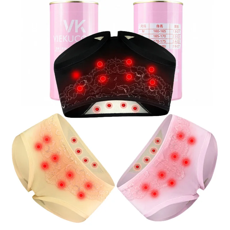 

Sexy Lace Panties Women's Magnetic Health Care Panties Women's Briefs Body Shaping Breathable Lace Low-waist Underwear