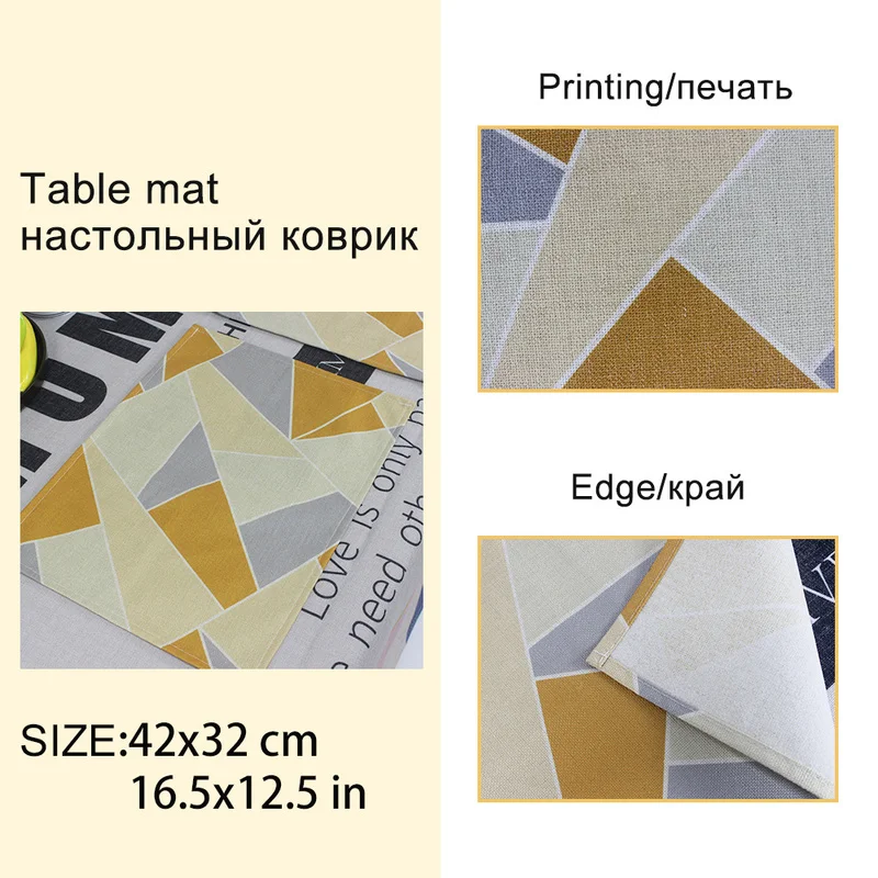Easter Happy Napkins Cartoon Rabbit Tea Towel Table Napkin Linen Cotton Teacup Kitchen Fabric Servilletas De Tela | Дом и сад