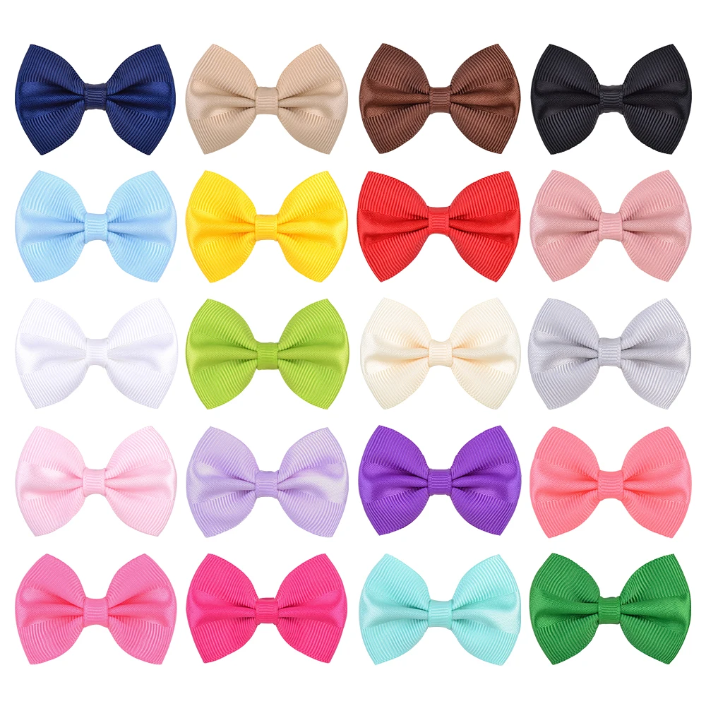 

Заколки для волос с бантом для девочек, однотонные милые заколки-пряжки для волос, Детские аксессуары для волос, лучший подарок, 20 шт./лот