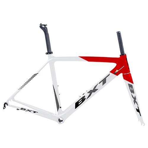 BXT half red BXT T800 карбоновая рама для шоссейного велосипеда, велосипедная Рама, супер светильник 980g Di2/Механическая гоночная карбоновая рама - Цвет: BXT half red