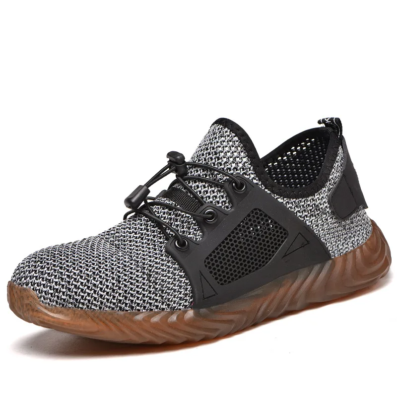 

2020 new indestructible safety shoes men and women steel head breathable safety boots anti-puncture sports shoes breathable shoe