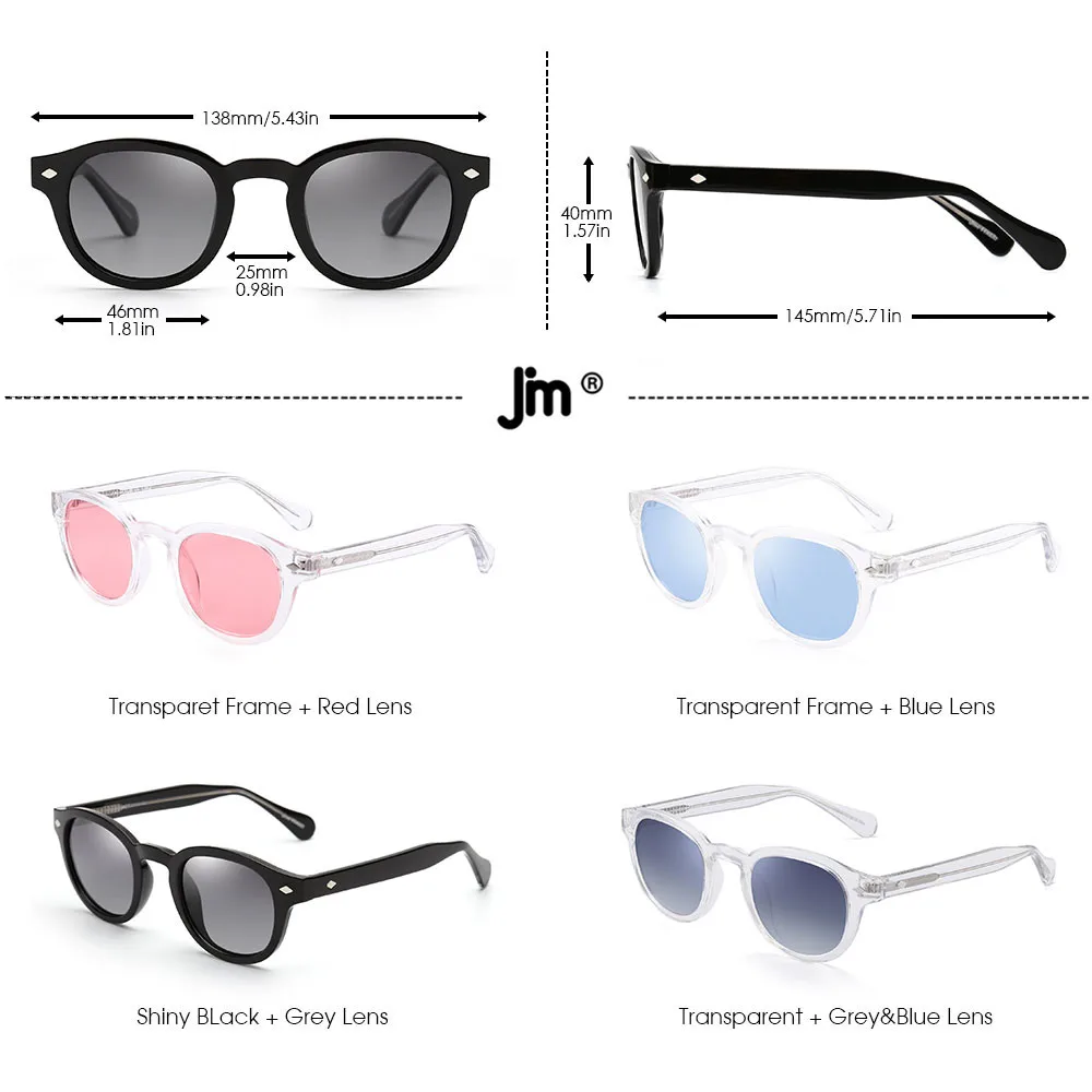 

Polarized Round Sunglasses Men Women High Quality Vintage Sunglasses