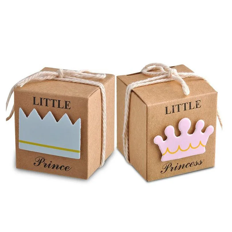 

50 шт. мини-коробок для торта для маленьких мальчиков и девочек, конфетная упаковка для дня рождения