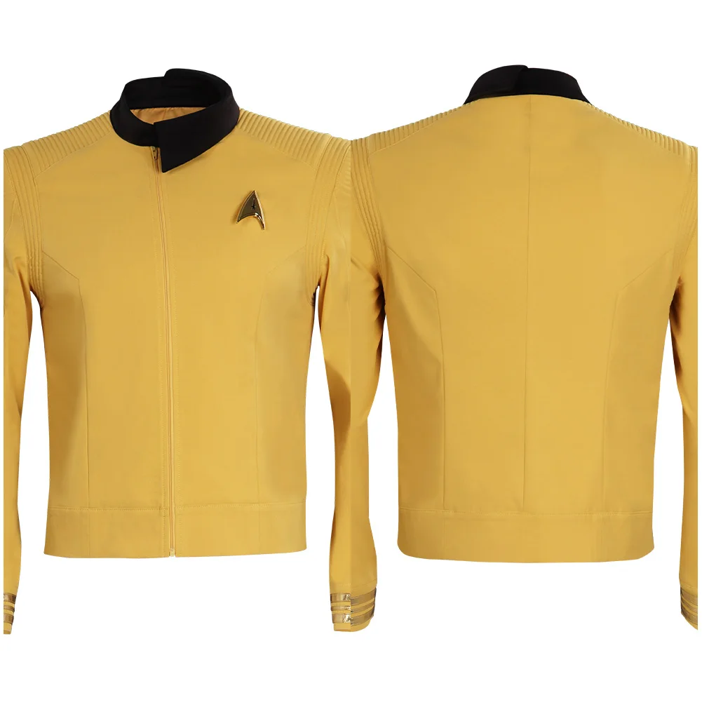 

Star Cosplay Trek Uniform Strange New Worlds 2022 Christopher Pike Cosplay Costume Outfit Coat Halloween Carnival Suit