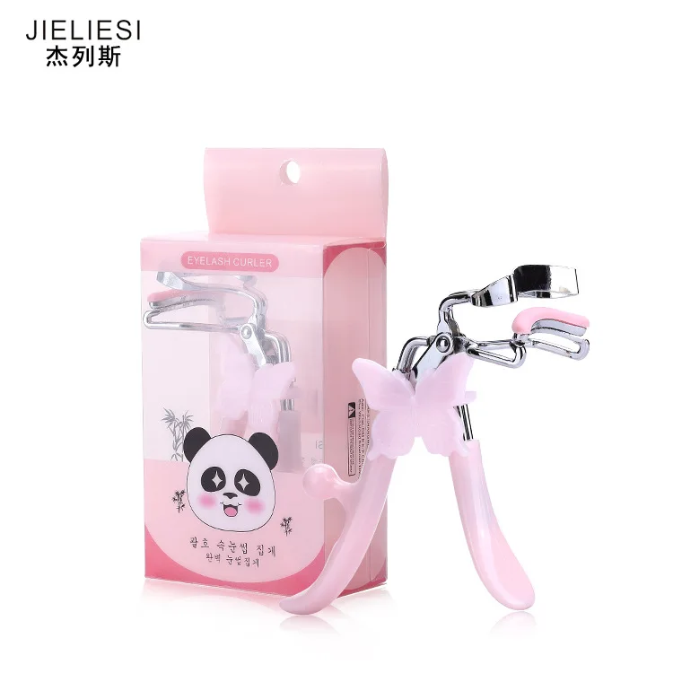 Щипцы для завивки ресниц из нержавеющей стали Розовый Складной инструмент