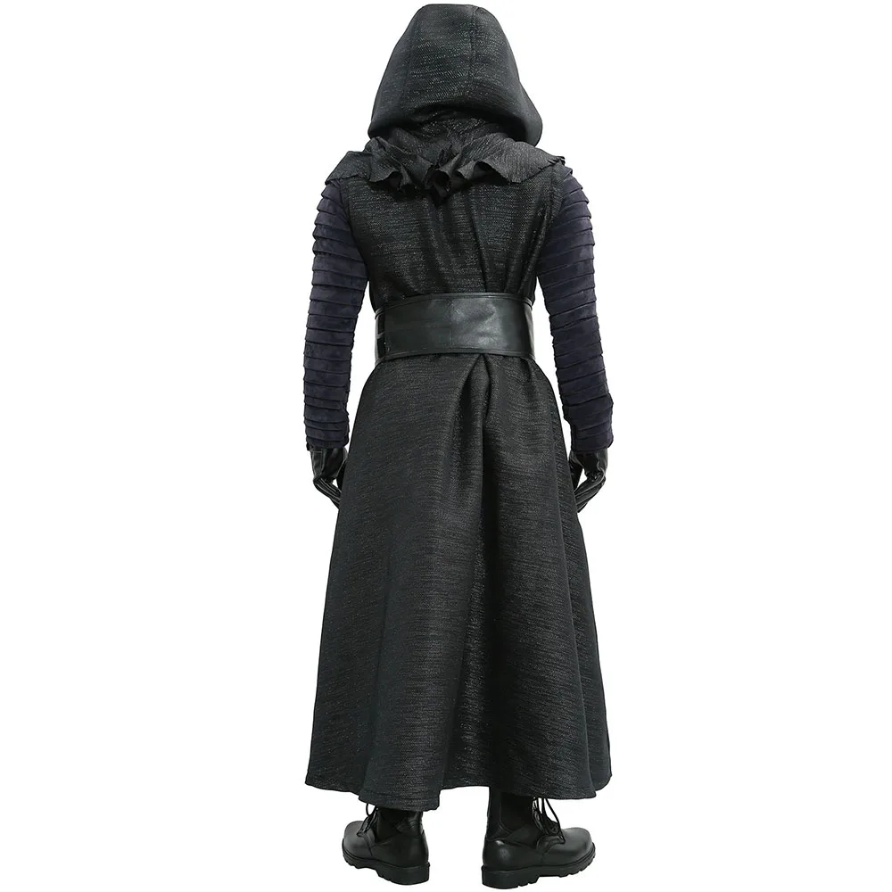 X-COSTUME Kylo Ren костюм Звездные войны 7 The Force Awakens Косплей злодей роскошный взрослый костюм на Хэллоуин и маска черный