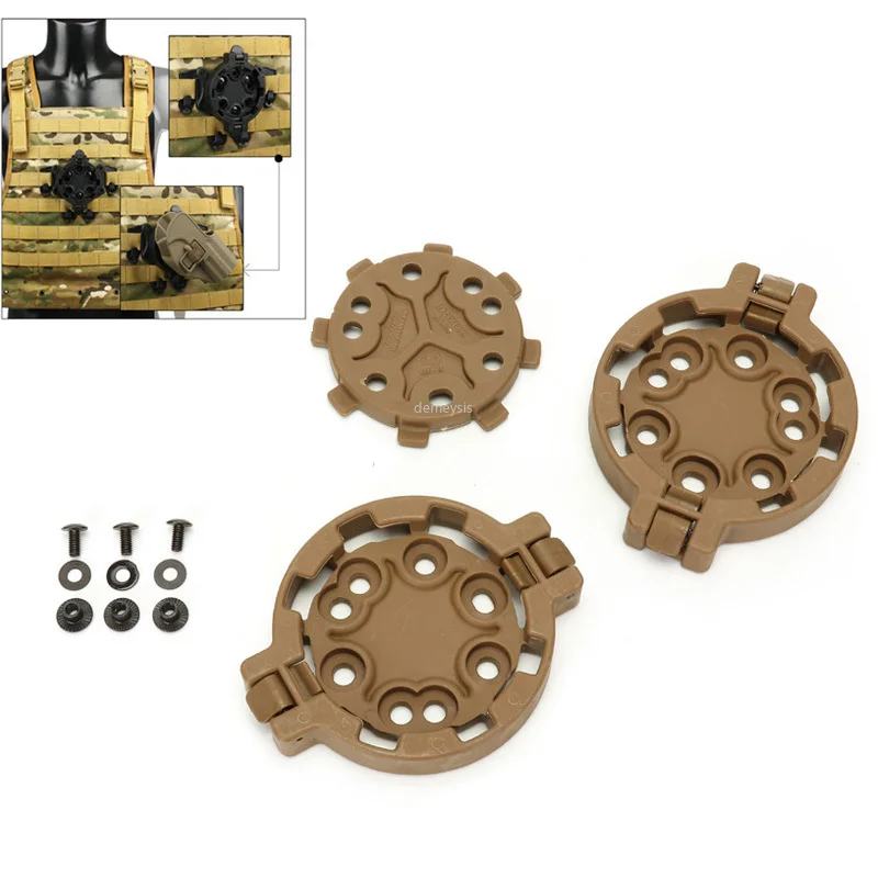 

Quick Release тактические Molle кобура на платформе; Прочные Военные Airsoft 360 градусов углы кобура Strike-платформа-адаптер Системы