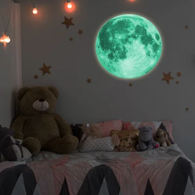 

Lunar fluorescent wall stickers, kindergarten children bedroom background wall decoration, removable