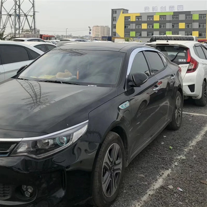 

Use For Kia K5/Optima Window Visor 2016--2019 Year Plating Side Sun Rain Protection Shield Exterior Body Kit Accessories 6 Pcs