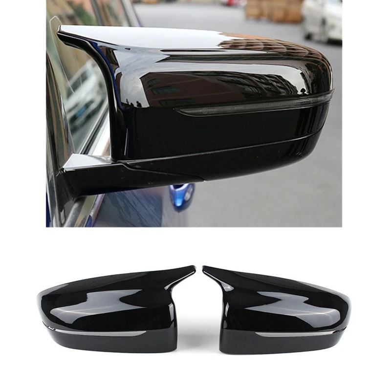 

2 шт. автомобиль яркий черный боковая крышка зеркала заднего вида Замена для BMW 5 серия G11 G12 G30 G38 2017-2019