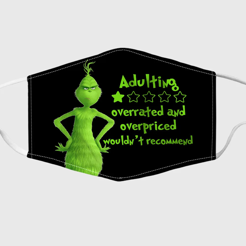 Новинка Рождественская 3D маска с принтом для детей и взрослых унисекс