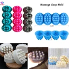 Оригинальный бренд массажное мыло формы с 4 отверстиями мыло для спа изготовление пресс-форм Ванная комната овальной формы мыла DIY ручной работы свадебные принадлежности силиконовые формы