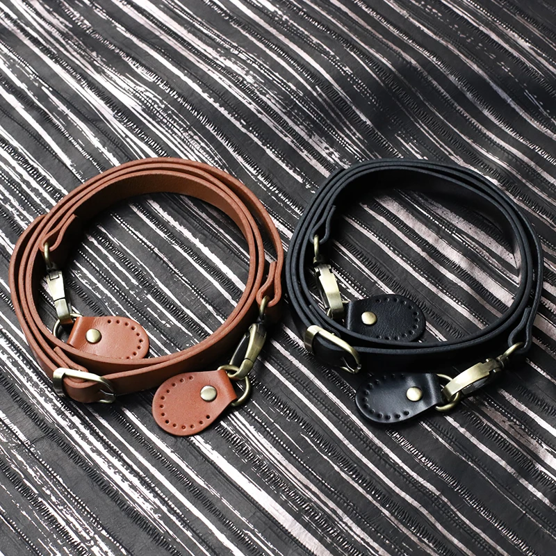 120cm Bags Strap Detachable Handle Real Cowhide Replacement for Women Girls  Shoulder Bag Accessories Adjustable Strap Belt Gray