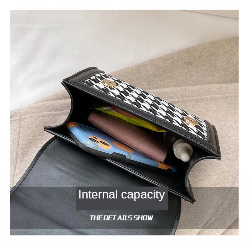 

Bag Crossbody for Women Korean Style Fashion Handbags 2020 New Trendy Temperament Contrast Color Single Shoulder Messenger Bag