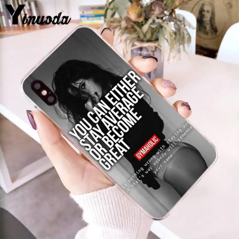 

Yinuoda Loving Bodybuilding Gym Fitness Motivation Phone Case fundas for iPhone 8 7 6 X XS MAX 6S Plus XR 11 12 pro max 5 5S SE