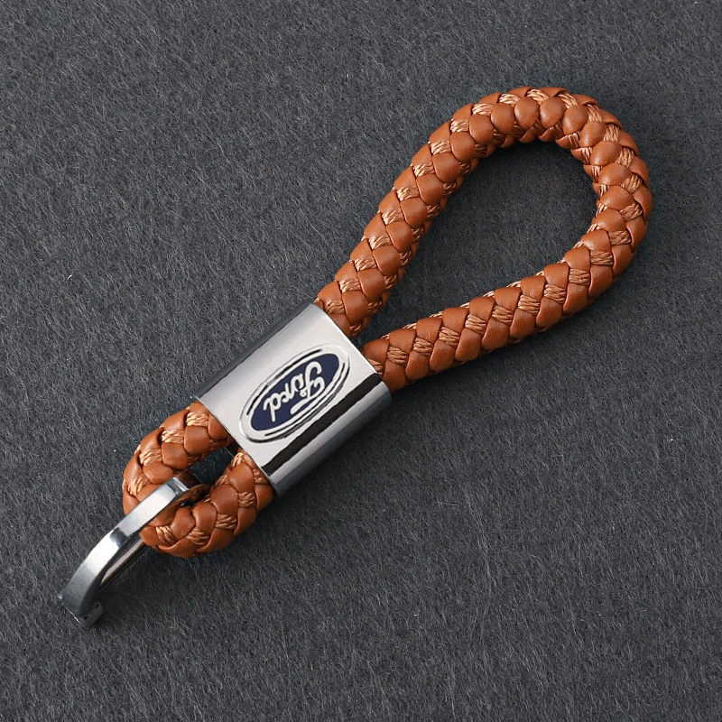 1 Piece Hand Woven Car Logo Keychain Keyring For Ford Auto Accessories Key Chain Ring Rope Holder Man Gift Red Pink 5 Colors | Украшения и
