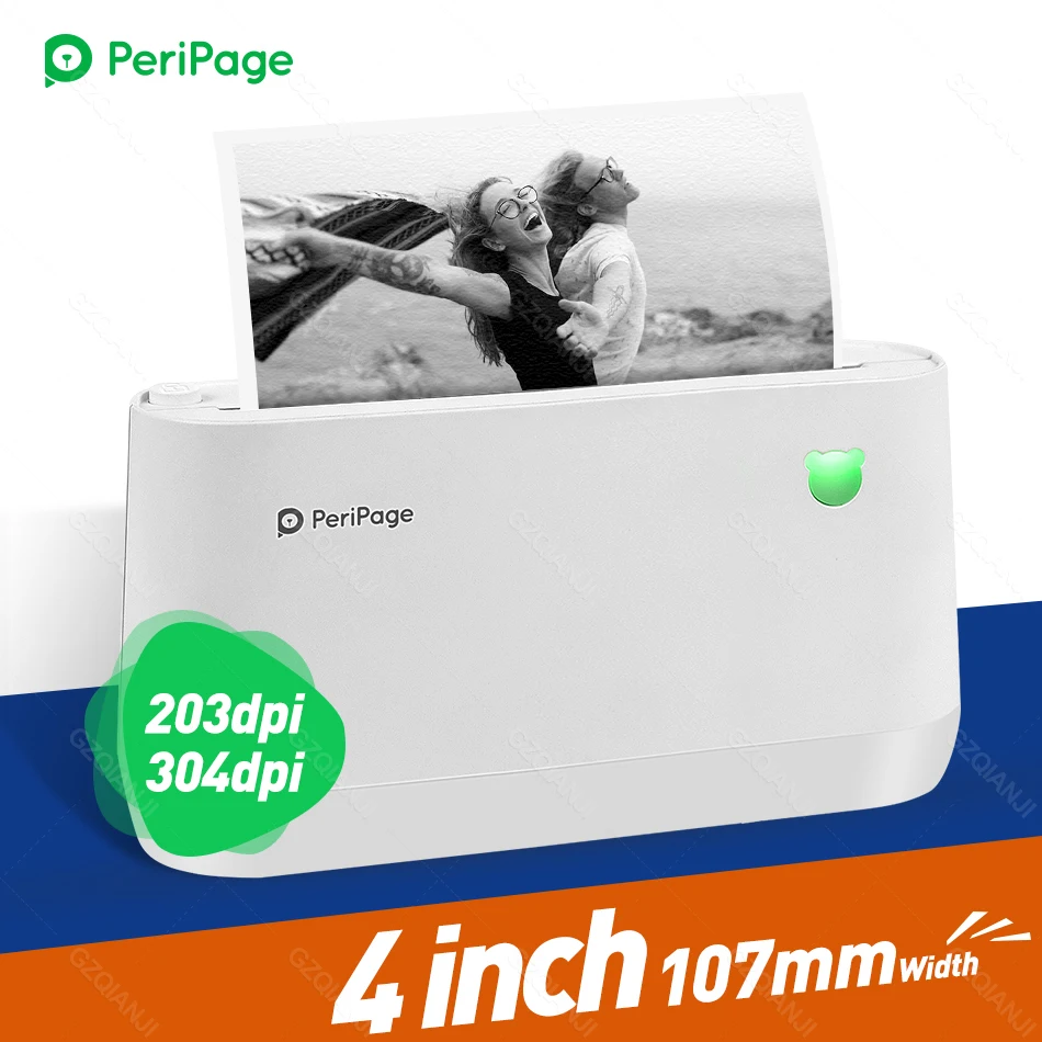 PeriPage A9(s) Max 4 &quotпортативный термальный Bluetooth принтер термальная этикетка для фото