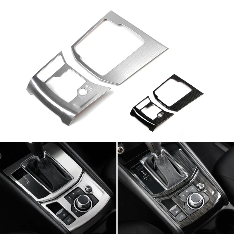 Car Styling Gear Shift Electronic Handbrake Panel Cover Protective Trim For Mazda CX-5 CX5 CX 5 2017 2018 ONLY LHD