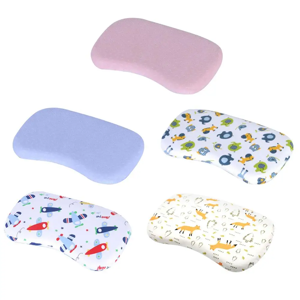 

Comfortable Memory Foam Pillow Baby Kids Cartoon Printed Slow Rebound Cotton Orthopedic Sleeping Pillow Baby Bedding
