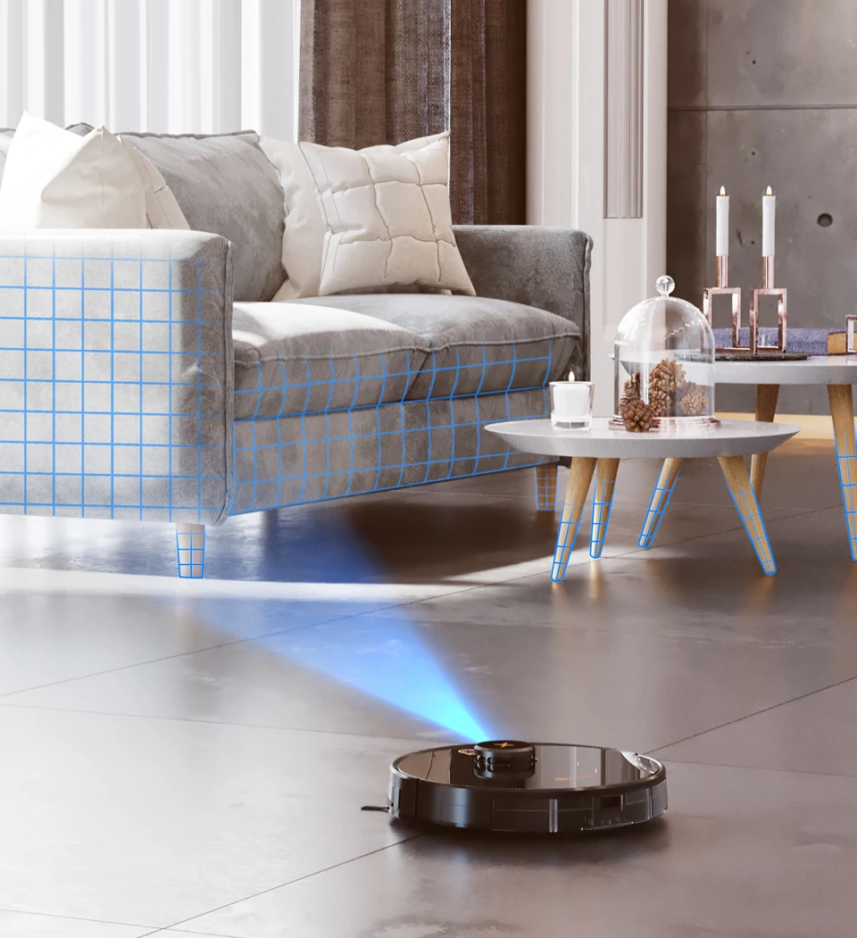 

NEATSVOR X600 Pro Laser Navigation Robot Vacuum Cleaner 6000PA Strong Suction Map Management Sweep Floor And Wipe Floor in One