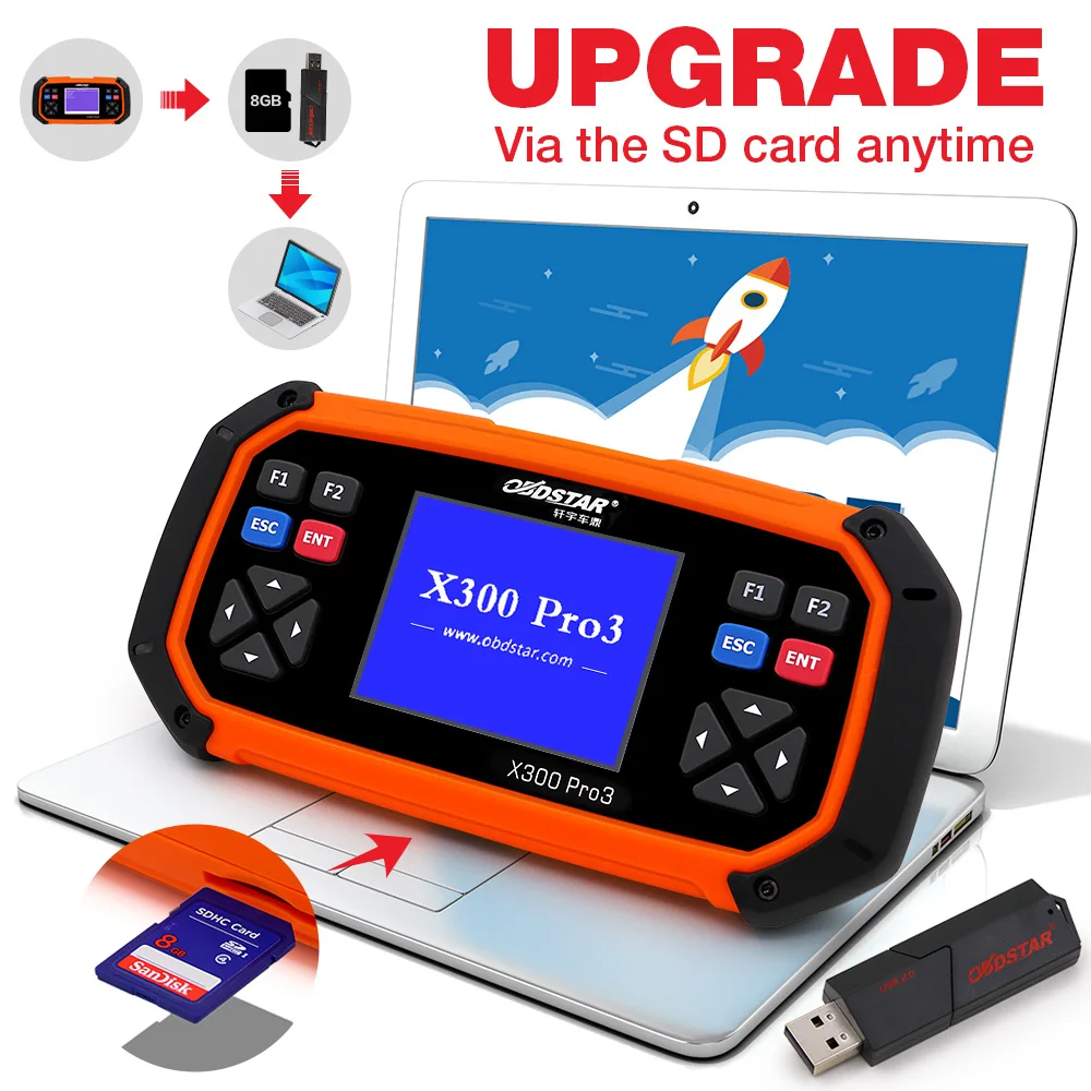 Программатор ключей OBDSTAR X300 PRO3 Master OBDII OBD2 устройство для коррекции одометра