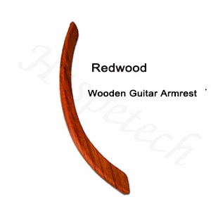 Redwood HISPETECH гитарные запчасти 1 шт. подлокотник для гитары твердый деревянный самоклеящийся для 38 дюймов, классика подлокотник для гитары Новые части для подлокотника - Цвет: Redwood