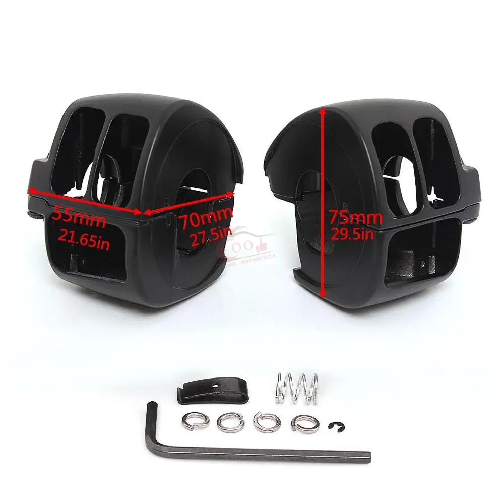 Мотоциклетные аксессуары Черные корпуса переключателя управления на руль Чехол