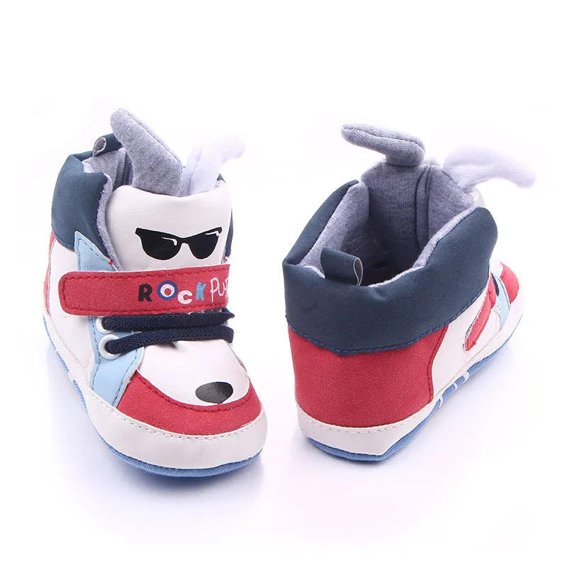 

Baby cute animal shoes PU kids First Walkers cool style for 0-1 years old baby boy Hook & Loop shoes 12-022