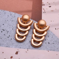 worn matte earrings fashion metal punk personality jewelry femme girls gifts accessories