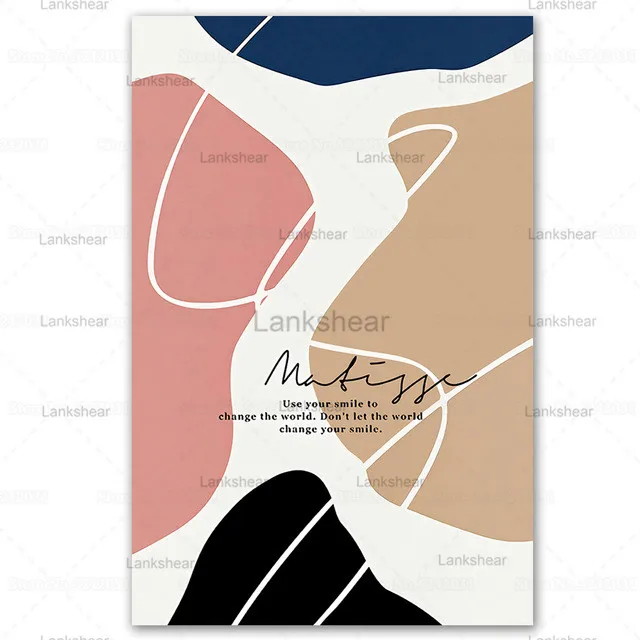 Постер в скандинавском стиле с изображением девушки и лица простая линия холст