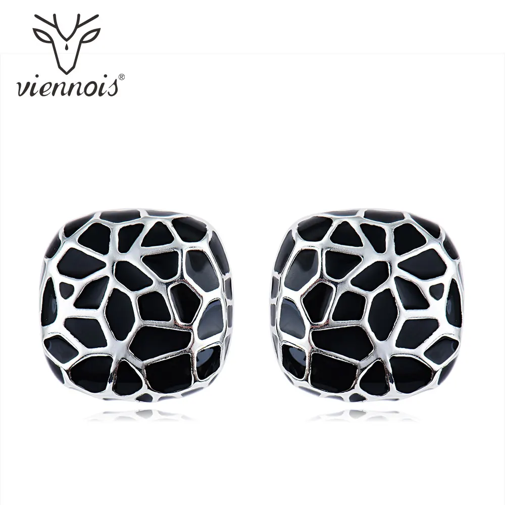 Viennois серьги гвоздики для женщин квадратные геометрические женские с
