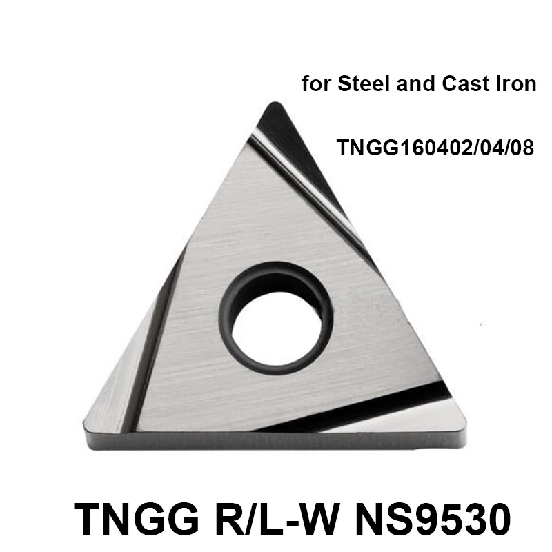 

Оригинальный TNGG 160408 160402 160404 160408 L-W R-W NS9530 NS530 карбидная вставка для токарного станка резак токарная обработка режущего инструмента TNGG160404