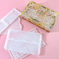 hollow carved storage box resin mold diy big size container case silicone mold for epoxy casting