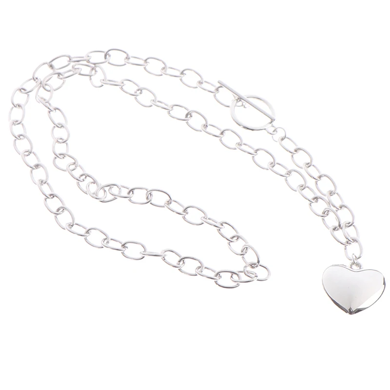 

1PC Fashion Alloy Love Necklace For Women Heart Clavicle Choker Jewelry Pendant
