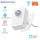 Wi-Fi датчик движения Tuya, беспроводной инфракрасный датчик движения с поддержкой Alexa и USB-зарядки