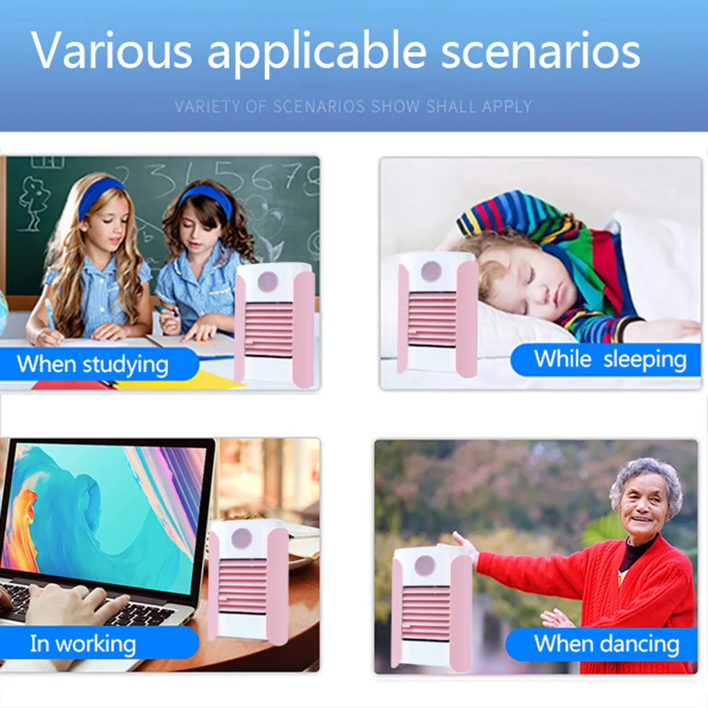 Портативный вентилятор для кондиционера многофункциональный освежитель дома и