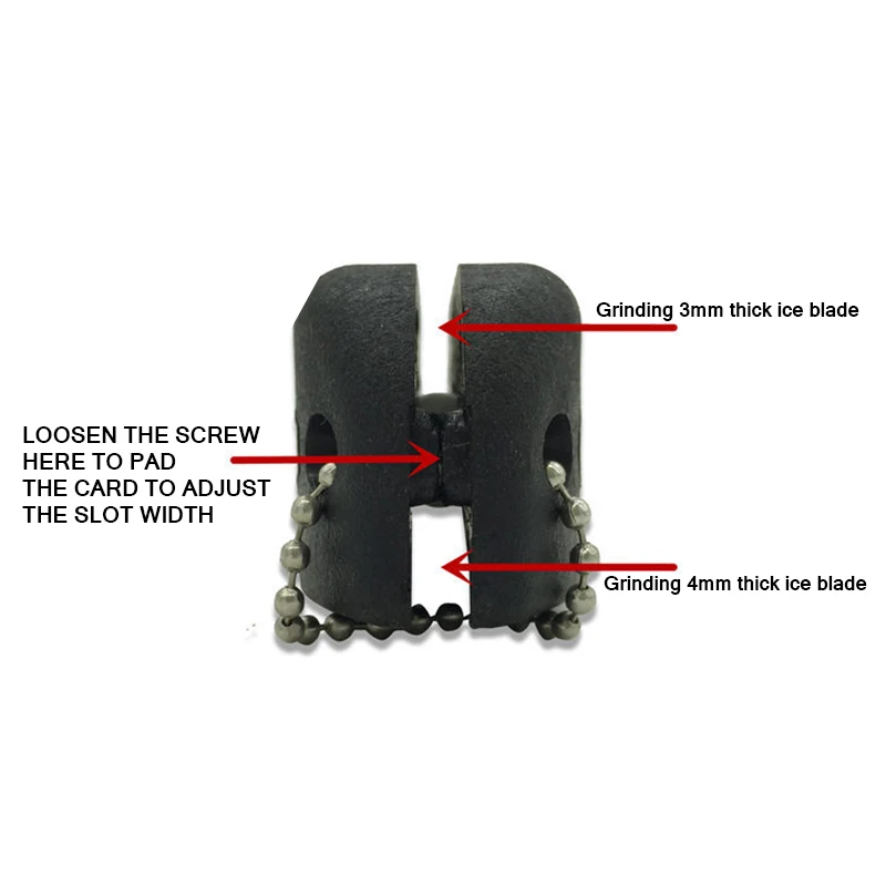 Точилка для обуви хоккея с шайбой белый песчаник двусторонняя портативная