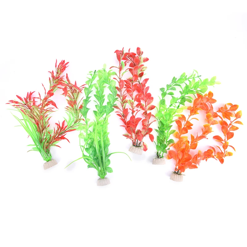 

1pcs Artificial Underwater Plants Aquarium Fish Tank Seaweed Decoration Green Purple Water Grass Viewing Decorations