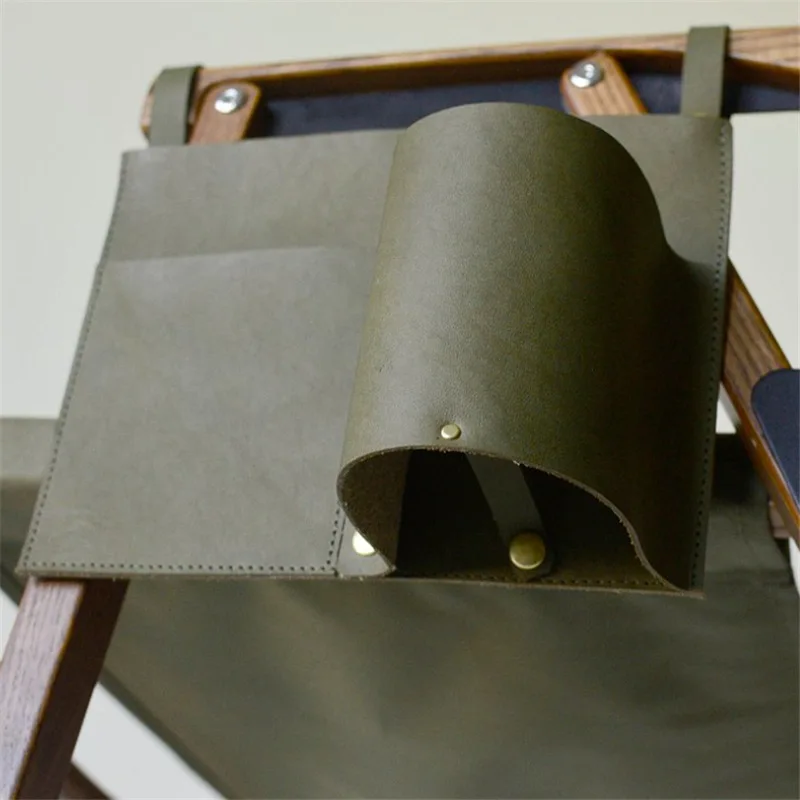 

Practical Chair Arm Storage Bag Outdoor Camping Beach Chair Leather Hanging Storage Bags Home Mobile Phones Magazine Beer Pocket