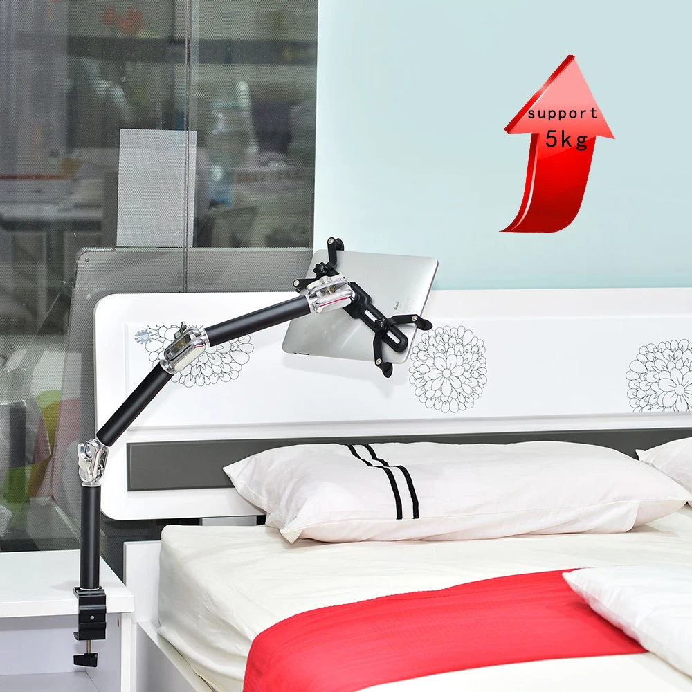 Comprare Supporto Per Tablet Tavolo Pieghevole Auto Multifunzione Per PC Supporto Per Schermo Alluminio 360 Rotazione Montaggio A Parete Staffa Per Letto Per Superficie IPad