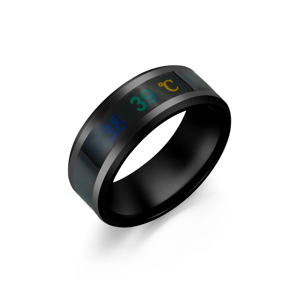 Умные кольца из нержавеющей стали для измерения температуры чувствительные