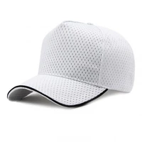 high top mesh baseball caps for men 5 panel big size breathable solid snap back cap dad hat women outdoor travel trucker sunhat