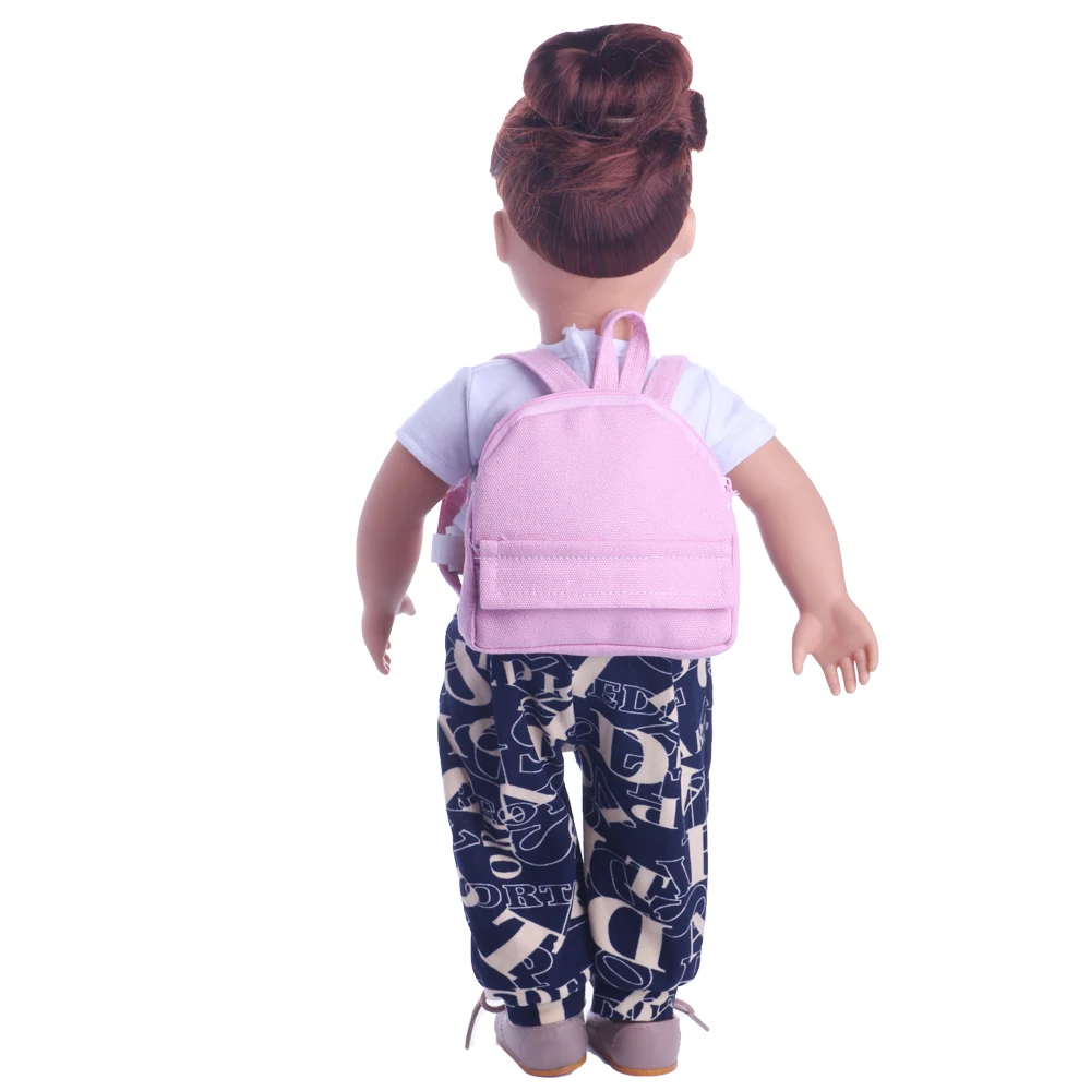 Розовая серия аксессуаров рюкзак для очков обувь Fit18InchAmerican43cmBabyDoll одежда аксессуары, GirlsToys, поколение, Рождество