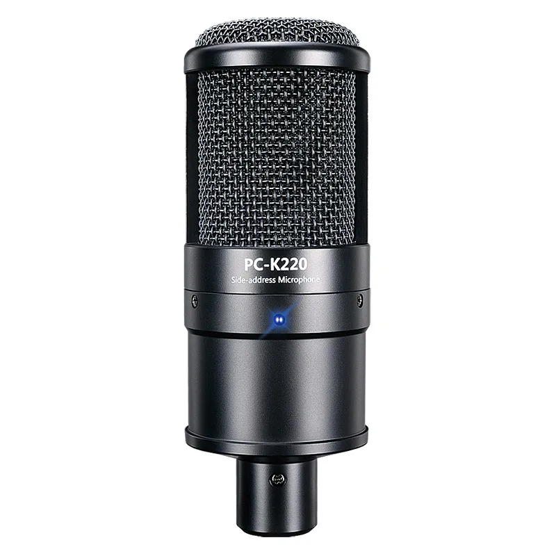 Professional Takstar PC-K220 Studio Condenser Microphone Side-address Microphone Computer Mic For Webcast Network Recording enlarge
